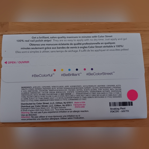 Color Street 100% Real Nail Polish Strips NWT - Picture 7 of 8